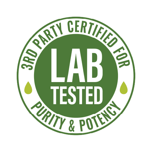 3rd Party Certified for Purity and Potency - Lab Tested